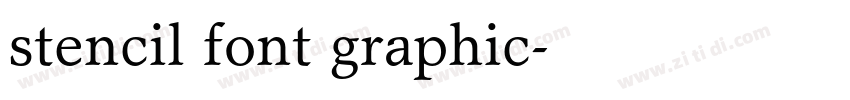 stencil font graphic字体转换